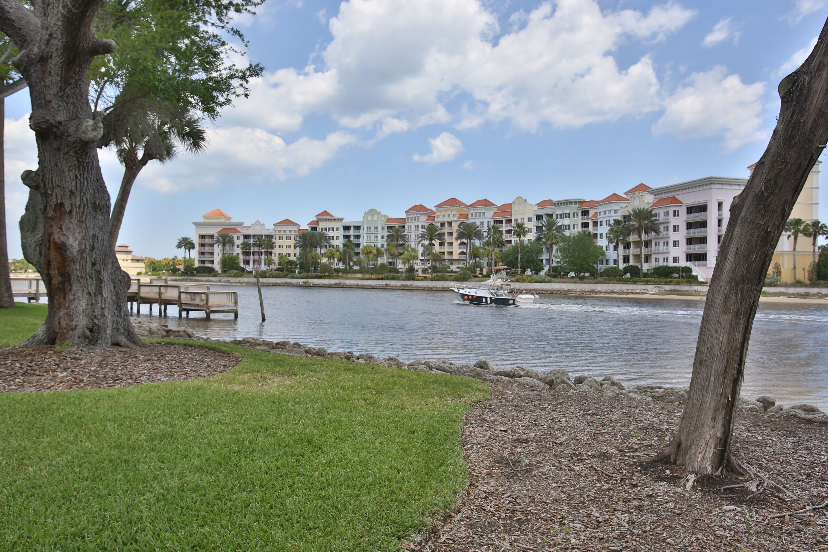 yacht harbor view from pcr boat passing